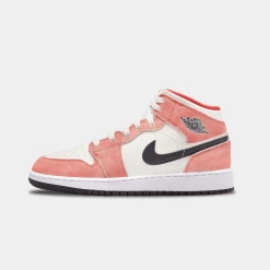 Jordan 1 Mid Orange Suede