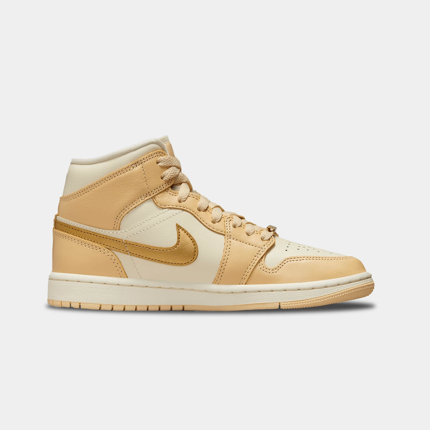 Jordan 1 Mid Metallic Gold Pale Vanilla – Bild 3
