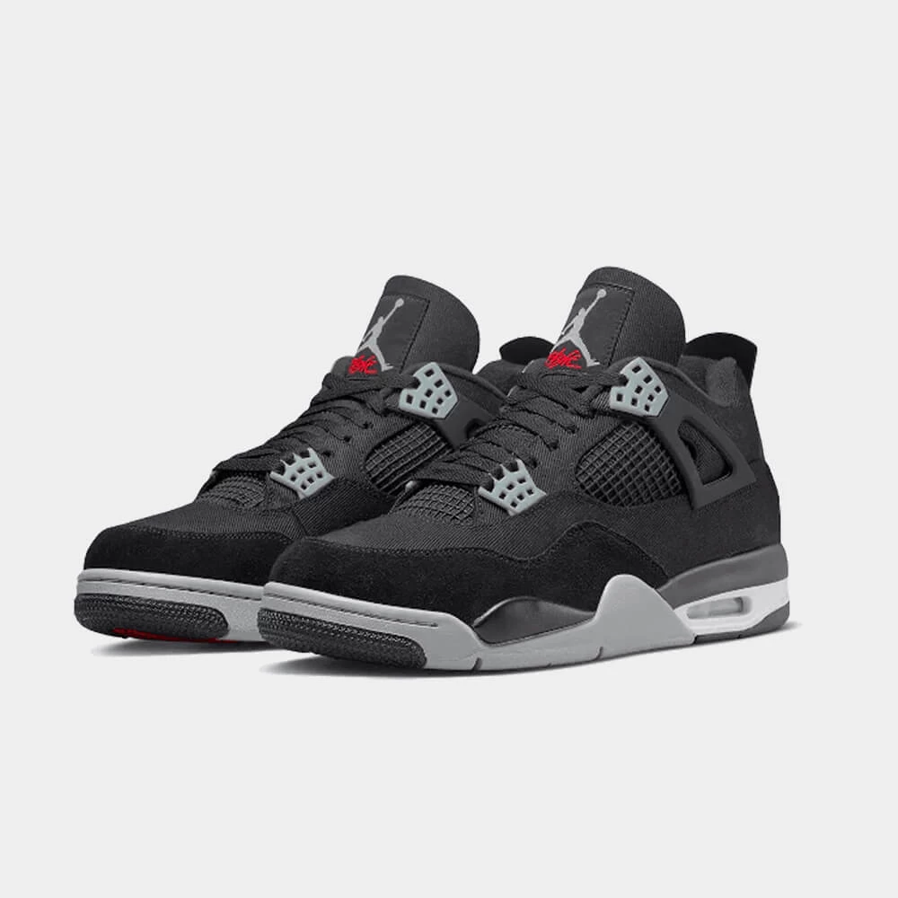 Nike Air Jordan 4 Black Canvas – Bild 2