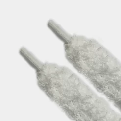 Big Fuzzy Laces White