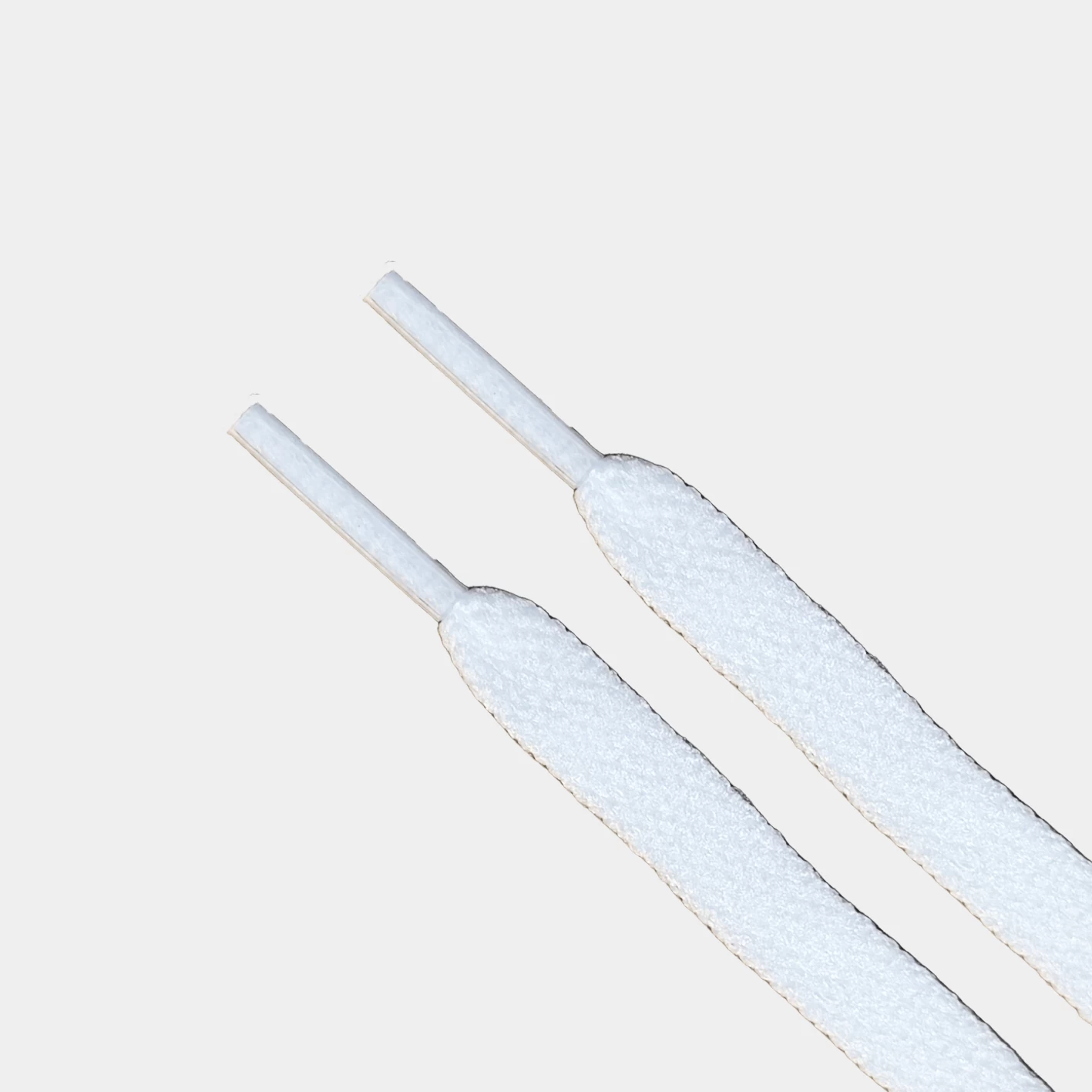 Laces White Flache Schnürsenkel 8mm